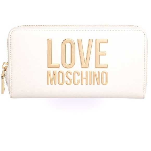 Love Moschino Cream Gold Long Wallet - Picture 1 of 8